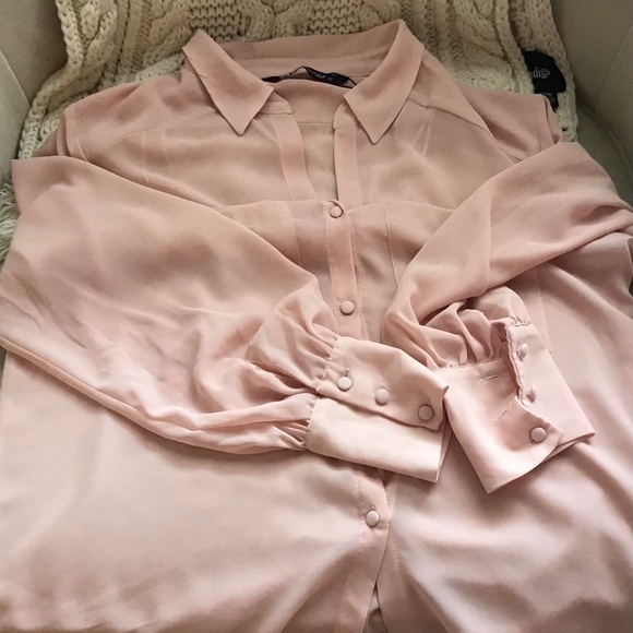 Zara dusty rose blouse size M - Picture 5 of 5